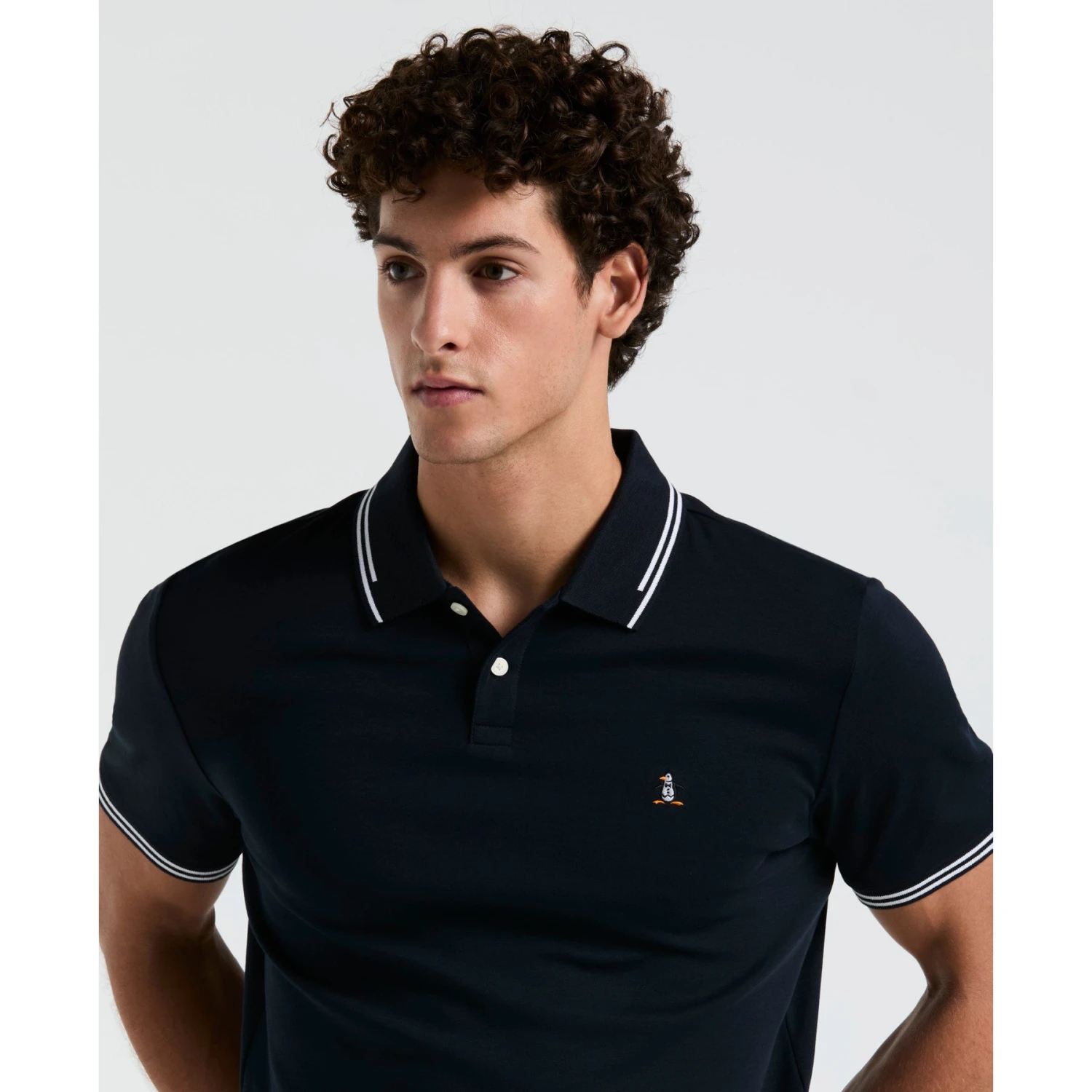 Original Penguin Icons Tipped Polo Shirt In Dark Sapphire(Organic Cotton Tv Pete Polo Blue Opkf3808gp 413) 6 Original Penguin Icons Tipped Polo Shirt In Dark Sapphire(Organic Cotton Tv Pete Polo Blue Opkf3808gp 413) - Image 4