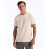 Original Penguin Pin Point Embroidered Logo T-Shirt In Birch(Pin Point Embroidered Logo T Shirt Beige Opkf5903gp 252)