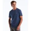 Original Penguin Pin Point Embroidered Logo T-Shirt In Sargasso Sea(Pin Point Embroidered Logo T Shirt Blue Opkf5903gp 485) -Original Penguin Shop OPKF5903 485