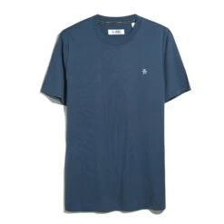 Original Penguin Pin Point Embroidered Logo T-Shirt In Sargasso Sea(Pin Point Embroidered Logo T Shirt Blue Opkf5903gp 485) -Original Penguin Shop OPKF5903 485 alt6
