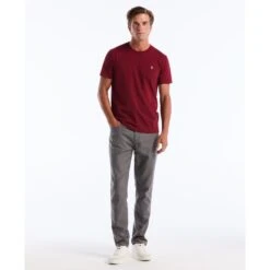 Original Penguin Pin Point Embroidered Logo T-Shirt In Cabernet(Pin Point Embroidered Logo T Shirt Red Opkf5903gp 605) 11 Original Penguin Pin Point Embroidered Logo T-Shirt In Cabernet(Pin Point Embroidered Logo T Shirt Red Opkf5903gp 605) -Original Penguin Shop OPKF5903 605 alt3