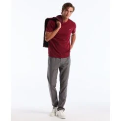 Original Penguin Pin Point Embroidered Logo T-Shirt In Cabernet(Pin Point Embroidered Logo T Shirt Red Opkf5903gp 605) 14 Original Penguin Pin Point Embroidered Logo T-Shirt In Cabernet(Pin Point Embroidered Logo T Shirt Red Opkf5903gp 605) -Original Penguin Shop OPKF5903 605 alt5