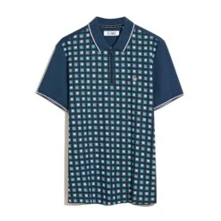 Original Penguin Jaquard Front 1/4 Zip Polo Shirt In Sargasso Sea(Jaquard Front 14 Zip Polo Shirt Blue Opkm2523gp 485) -Original Penguin Shop OPKM2523 485 4