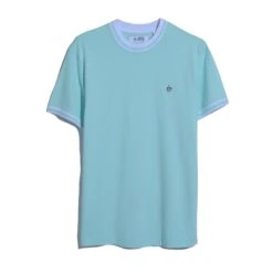 Original Penguin Icons Pique T-Shirt In Blue Tint(Organic Cotton Pique T Shirt Blue Opkm3503gp 459) -Original Penguin Shop OPKM3503 459