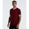 Original Penguin Icons Pique T-Shirt In Cabernet(Icons Pique T Shirt Red Opkm3503gp 605) -Original Penguin Shop OPKM3503 605