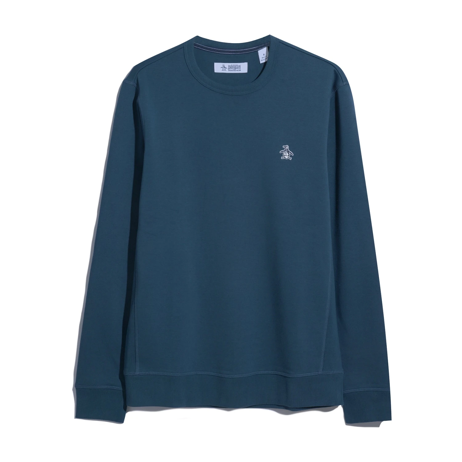 Original Penguin Sticker Pete Fleece Crew Neck Sweatshirt In Blue Wing Teal(Sticker Pete Fleece Crew Neck Sweatshirt Blue Opks5712gp 415) 5 Original Penguin Sticker Pete Fleece Crew Neck Sweatshirt In Blue Wing Teal(Sticker Pete Fleece Crew Neck Sweatshirt Blue Opks5712gp 415) - Image 3