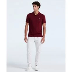 Original Penguin Daddy Pique Polo Shirt In Cabernet(Daddy Pique Polo Shirt Red Opksb015gp 605) -Original Penguin Shop OPKSB015 605 alt3