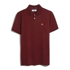 Original Penguin Daddy Pique Polo Shirt In Cabernet(Daddy Pique Polo Shirt Red Opksb015gp 605) -Original Penguin Shop OPKSB015 605 alt4