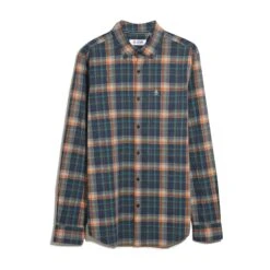 Original Penguin Dobby Plaid Shirt In Sargasso Sea(Dobby Plaid Shirt Blue Opwf2503gp 485) -Original Penguin Shop OPWF2503 485 alt4