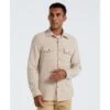 Original Penguin Double Weave Overshirt In Birch(Double Weave Overshirt Beige Opwf3118gp 252) -Original Penguin Shop OPWF3118 252