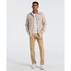 Original Penguin Double Weave Overshirt In Birch(Double Weave Overshirt Beige Opwf3118gp 252) 10 Original Penguin Double Weave Overshirt In Birch(Double Weave Overshirt Beige Opwf3118gp 252) -Original Penguin Shop OPWF3118 252 alt3