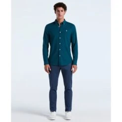 Original Penguin Oxford Shirt In Reflecting Pond(Oxford Shirt Blue Opwsb035gp 470) -Original Penguin Shop OPWSB035 470 alt3