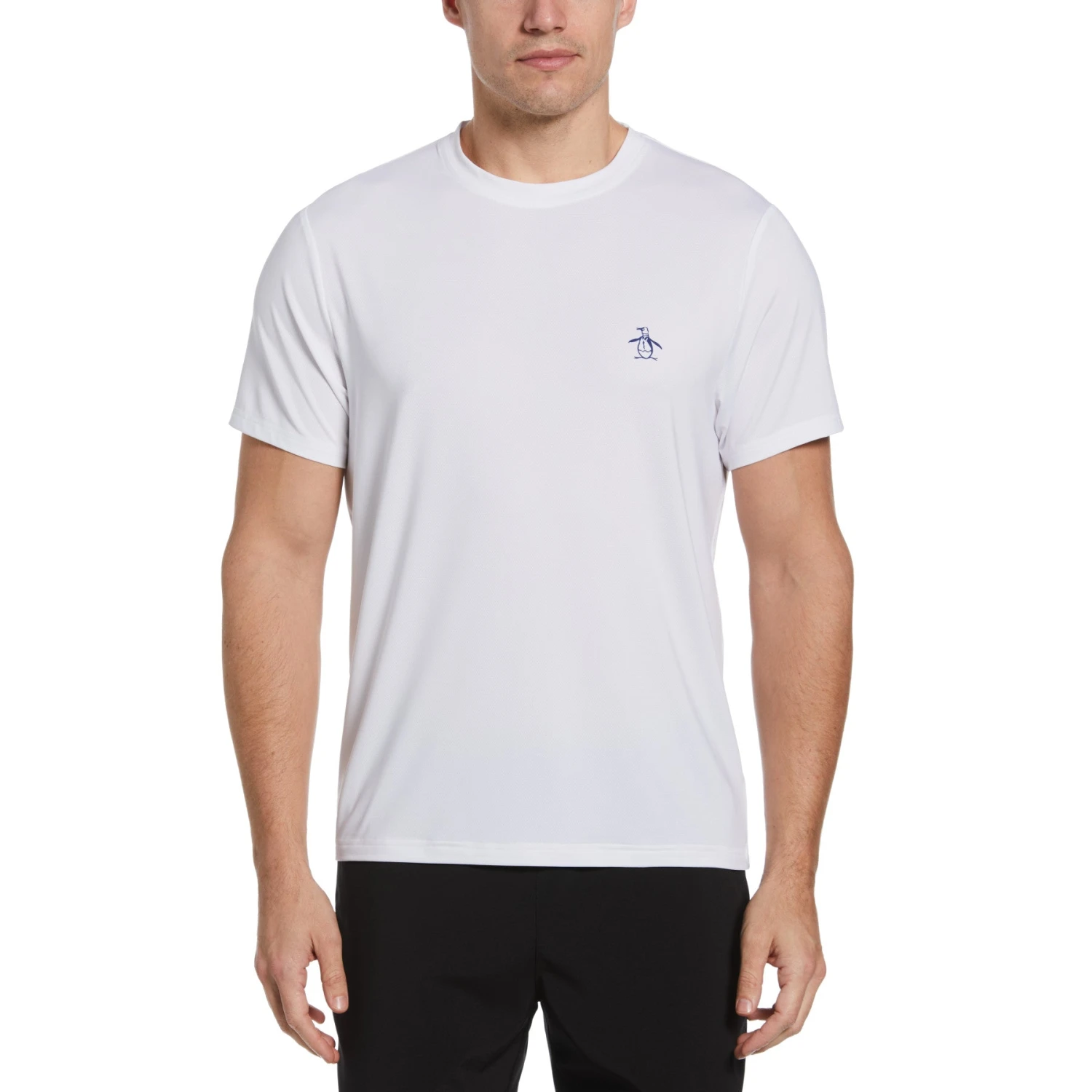 Original Penguin Performance Tennis T-Shirt In Bright White(Crew Neck Short Sleeve Tennis T Shirt Bright White Ogksb0n5gg 118) 3 Original Penguin Performance Tennis T-Shirt In Bright White(Crew Neck Short Sleeve Tennis T Shirt Bright White Ogksb0n5gg 118)