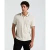 Original Penguin Icons Tipped Polo Shirt In Birch(Organic Cotton Tv Pete Short Sleeve Polo Shirt Beige Opkf3808gp 252)
