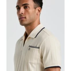 Original Penguin Icons Open Collar Polo Shirt In Birch(Icons Open Collar Polo Shirt Beige Opkm2536gp 252) -Original Penguin Shop i5g0ewygpbv1cmfff3vo