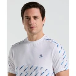 Original Penguin Performance Tennis Ball Block T-Shirt In Bright White(Performance Tennis Ball Block T Shirt White O1ksf000gg 118) -Original Penguin Shop k2vuh2tijvczeoev88oi