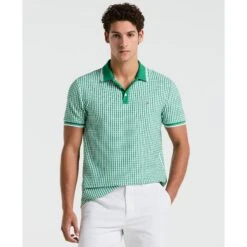 Original Penguin Jaquard Check Polo Shirt In Amazon(Jaquard Check Polo Shirt Green Opkm2517gp 311)