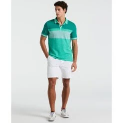 Original Penguin Tri-Colour Polo Shirt In Aqua Green(Tri Colour Polo Shirt Green Opkm2520gp 386) -Original Penguin Shop opkm2520 386 alt3