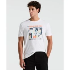 Original Penguin Good Times Graphic T-Shirt In Bright White(Good Times Graphic T Shirt White Opkm2539gp 118)