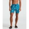 Original Penguin 7" Agave Tile Print Swim Shorts In Exotic Plume(7 Agave Tile Print Swim Shorts Blue Opsm2506gp 495) -Original Penguin Shop opsm2506 495