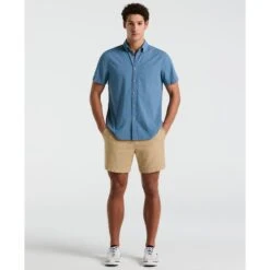 Original Penguin Seersucker Short Sleeve Shirt In Copen Blue(Seersucker Short Sleeve Shirt Blue Opwm2409gp 443) 10 Original Penguin Seersucker Short Sleeve Shirt In Copen Blue(Seersucker Short Sleeve Shirt Blue Opwm2409gp 443) -Original Penguin Shop opwm2409 443 alt3