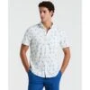 Original Penguin Agave Print Short Sleeve Shirt In Bright White(Agave Print Short Sleeve Shirt White Opwm2517gp 118) 1 Original Penguin Agave Print Short Sleeve Shirt In Bright White(Agave Print Short Sleeve Shirt White Opwm2517gp 118) -Original Penguin Shop opwm2517 118