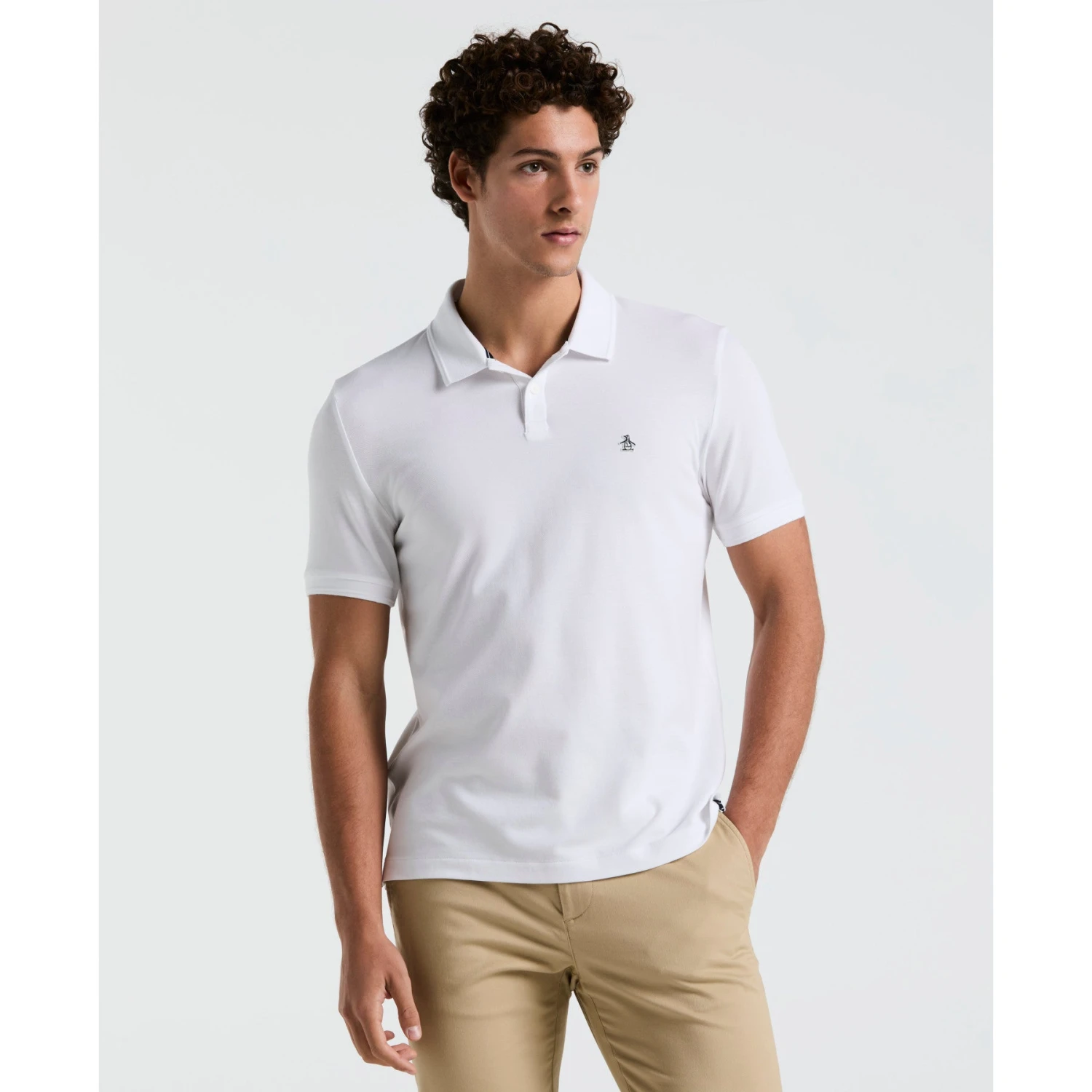 Original Penguin Daddy Pique Polo Shirt In Bright White(Daddy Pique Polo White Opkb0015gp 118) 3 Original Penguin Daddy Pique Polo Shirt In Bright White(Daddy Pique Polo White Opkb0015gp 118)