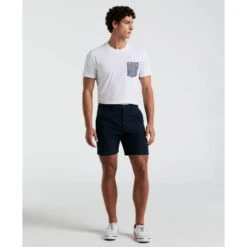 Original Penguin Chino Shorts In Dark Sapphire(Core Chino Short Blue Ophb0023gp 413)