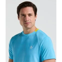 Original Penguin Performance Ventilated Ombre Tennis T-Shirt In Blue Grotto(Performance Ventilated Ombre Tennis T Shirt Blue O1ksf017gg 457) -Original Penguin Shop sv66zhljv8tf1e9kqwzn